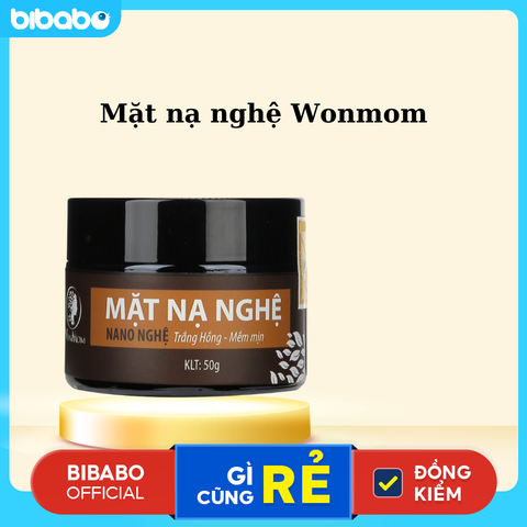 Mặt nạ nghệ dưỡng trắng da WonMom 50g