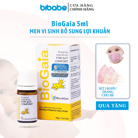 Men vi sinh BioGaia ProTectis Drops cải thiện hệ tiêu hóa xuất xứ Thụy Điển dung tích 5ml (0 tháng tuổi)