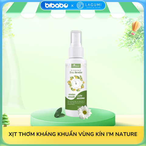 Xịt thơm kháng khuẩn vùng kín Eva Bestie I'M NATURE 50ml