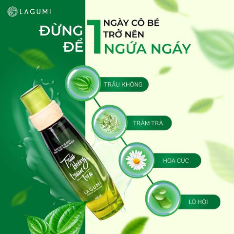 Dung dịch vệ sinh chiết xuất trầu không, tràm trà Lagumi 100ml