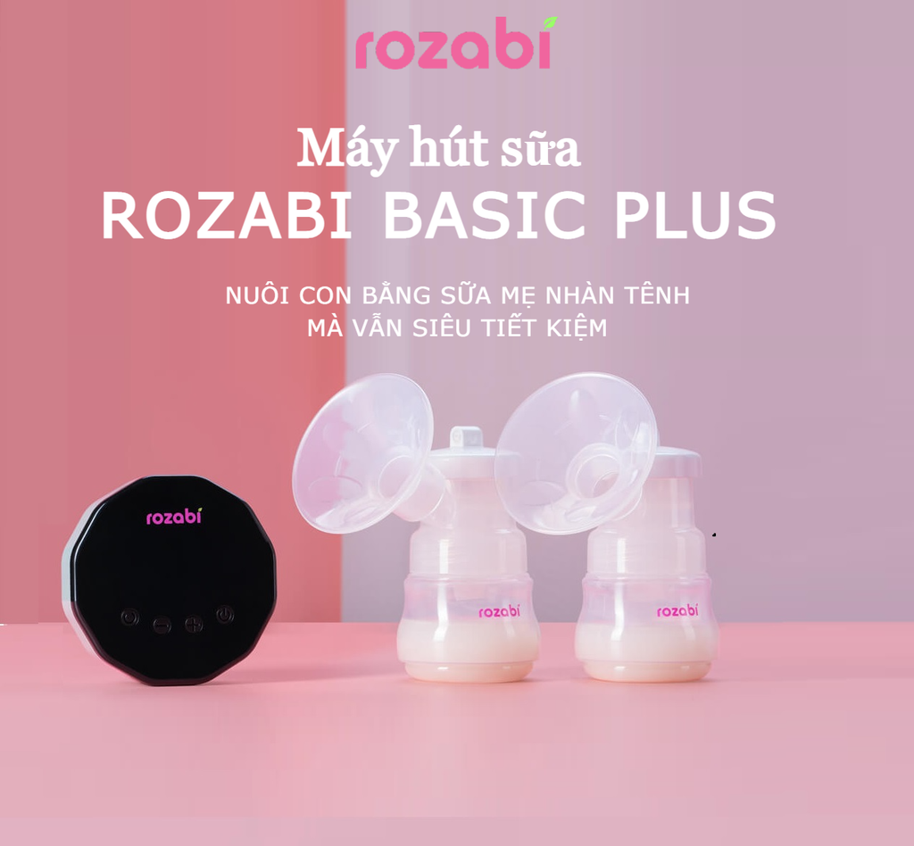 Máy hút sữa điện đôi Rozabi Basic Plus