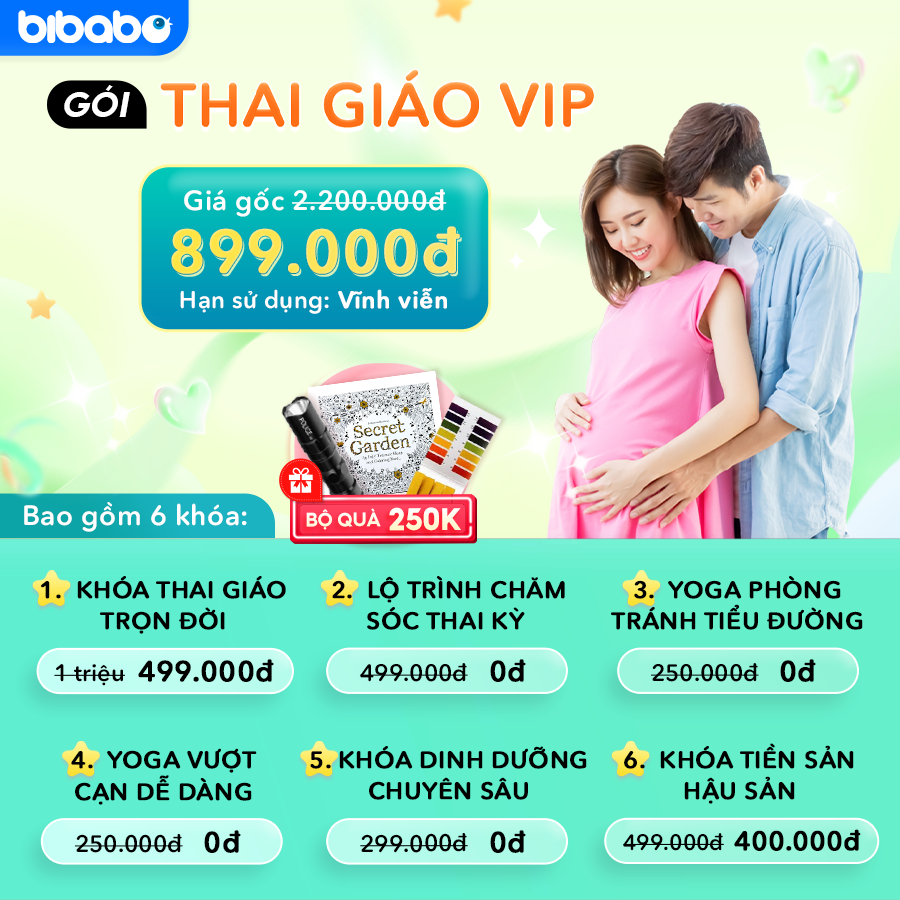 Bibabo - Khóa học Thai giáo và Chăm sóc thai kỳ