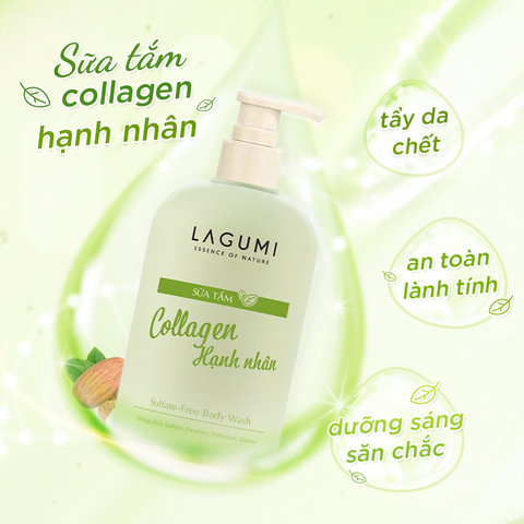 Sữa tắm Collagen hạnh nhân Lagumi