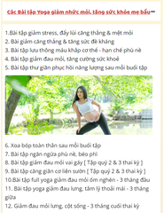 Bibabo Yoga bầu - Giảm đau lưng, béo phì, tiểu đường thai kỳ