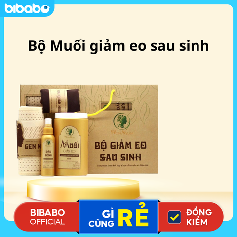 Bộ muối giảm eo sau sinh mini WonMom