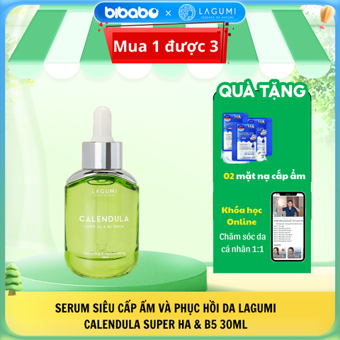 Serum siêu cấp ẩm và phục hồi da Lagumi Super HA & B5 30ml