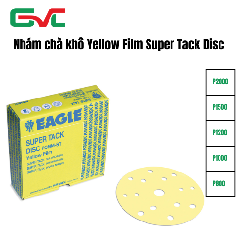 Nhám chà khô Yellow Film Super Tack Disc