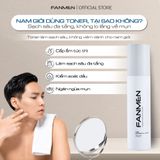 Combo Sữa rửa mặt + Sữa tắm + Toner Fanmen Tặng: Hộp + Giấy Thơm