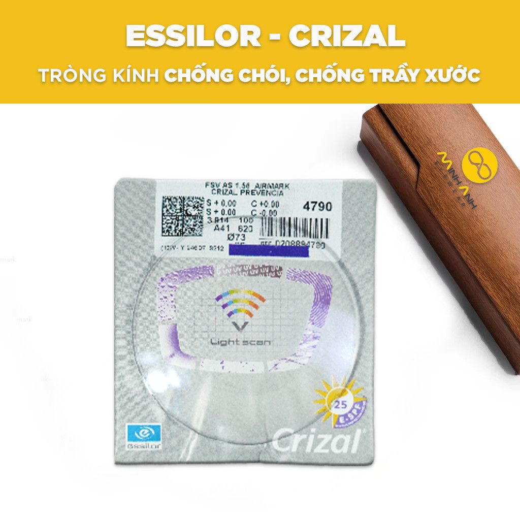  Tròng Essilor Chống Tia UV - Chiết Suất 1.56 