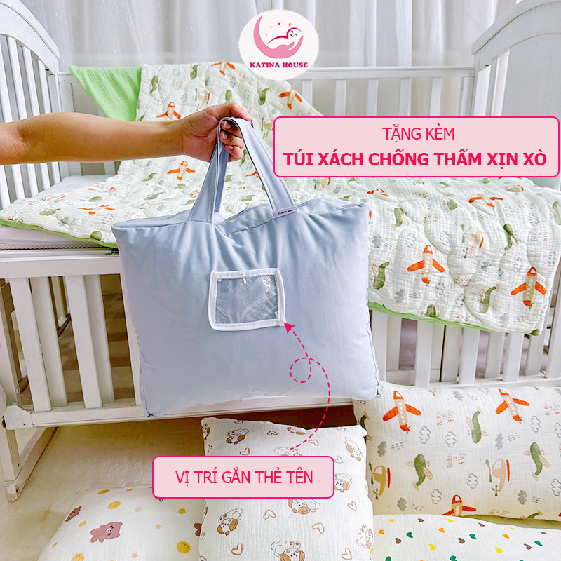 Bộ chăn gối cho bé/ Muslin