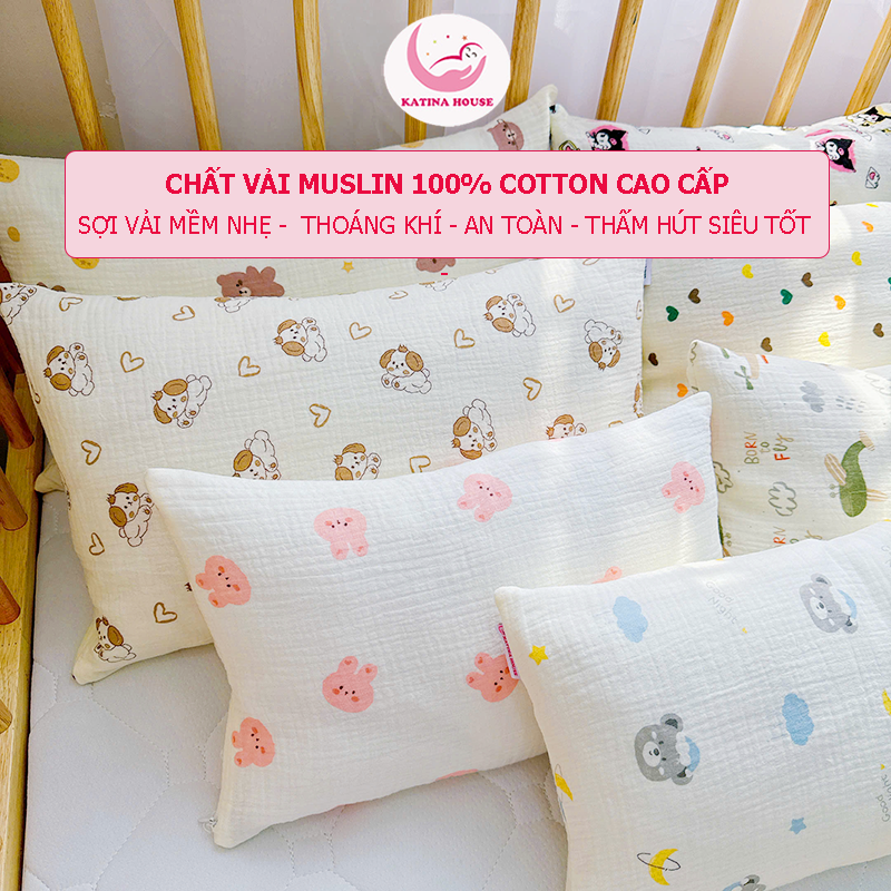 Bộ gối nằm gối ôm/ Muslin