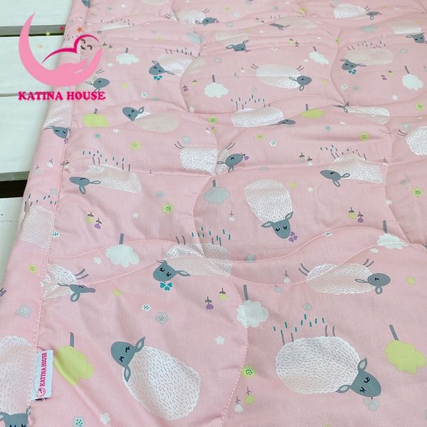 Nệm cho bé đi học 80x120cm/ Vải Cotton Satin Hàn Quốc