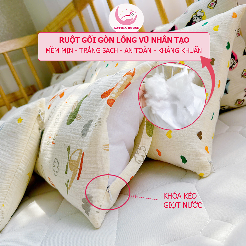 Bộ gối nằm gối ôm/ Muslin