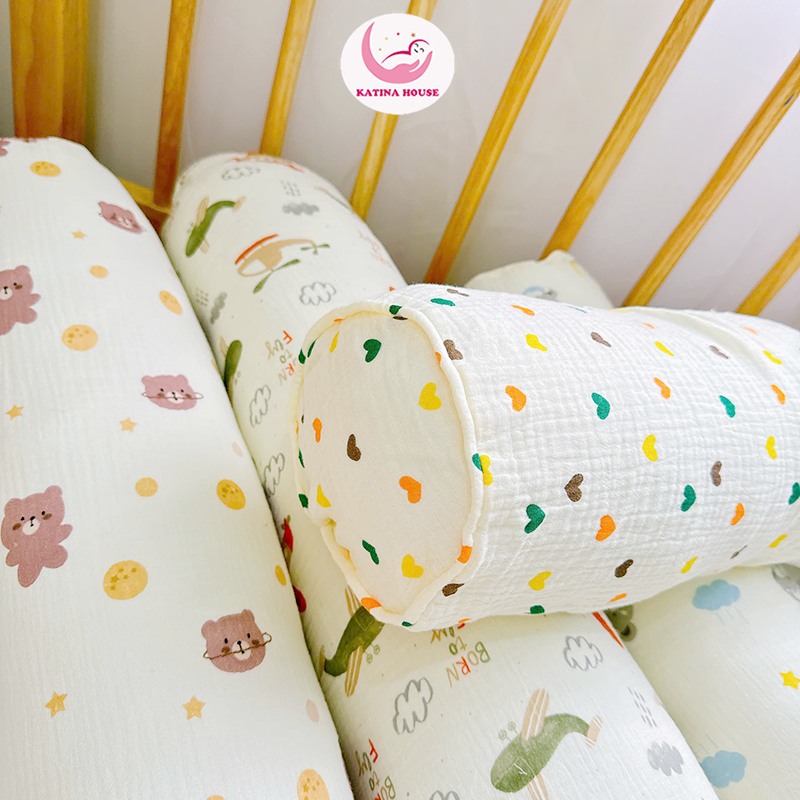 Gối ôm cho bé vải Muslin