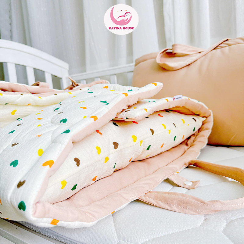 Bộ gối nệm (3 món)/ Muslin