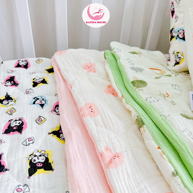 Bộ nệm chăn gối cho bé/ Muslin