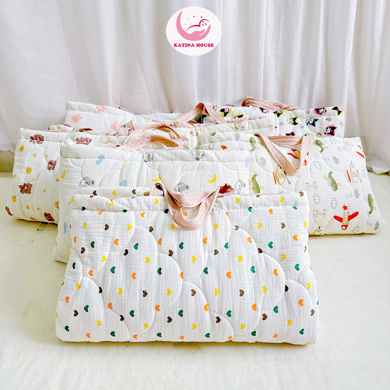Bộ gối nệm (3 món)/ Muslin
