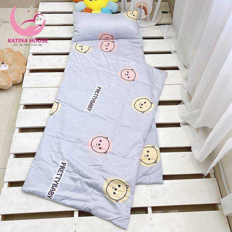 Túi ngủ cho bé đi học mầm non tiểu học/ Tencel 40s