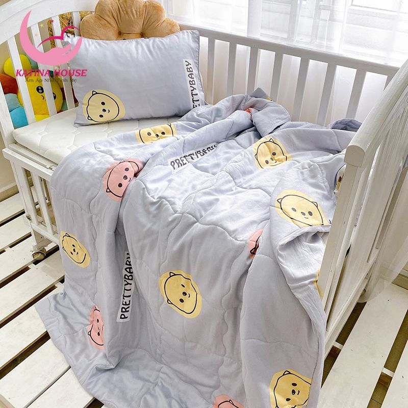 Bộ chăn gối cho bé/ Tencel 40s
