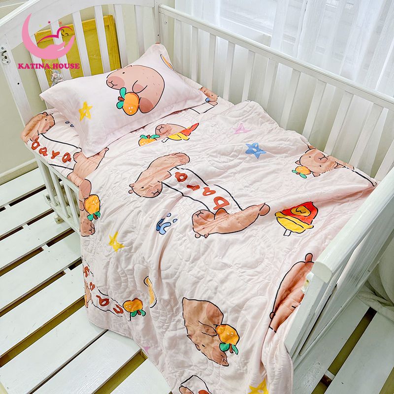 Bộ nệm chăn gối cho bé/ Tencel 60s
