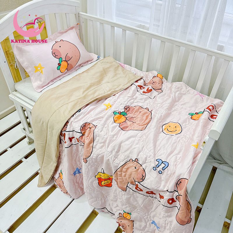 Bộ chăn gối cho bé/ Tencel 60s