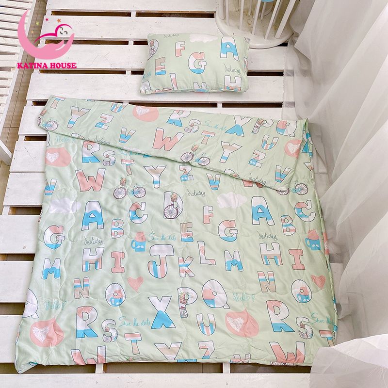 Bộ chăn gối cho bé/ Tencel 40s