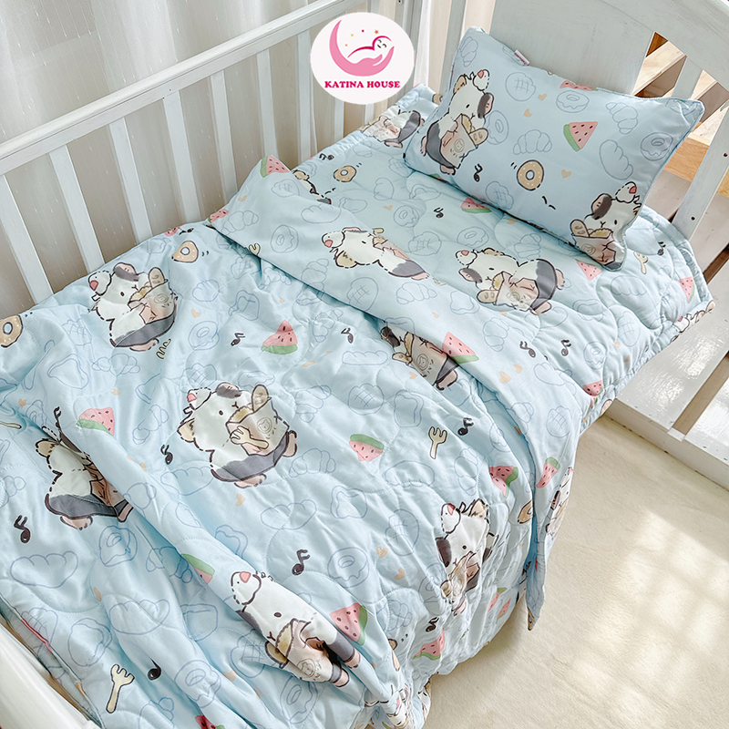 Bộ nệm chăn gối cho bé/ Tencel 40s