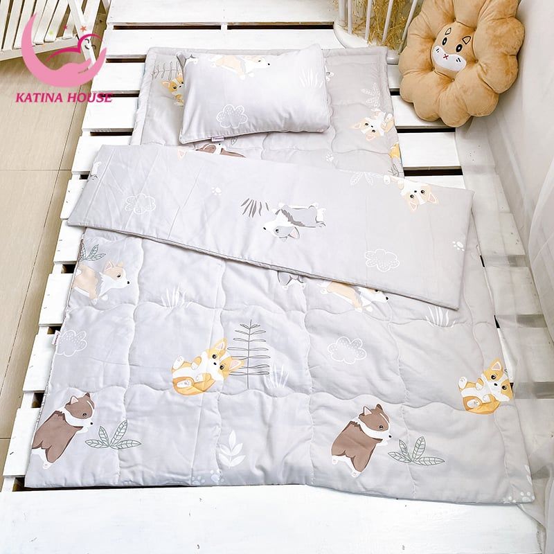 Bộ nệm chăn gối cho bé/ Tencel 40s