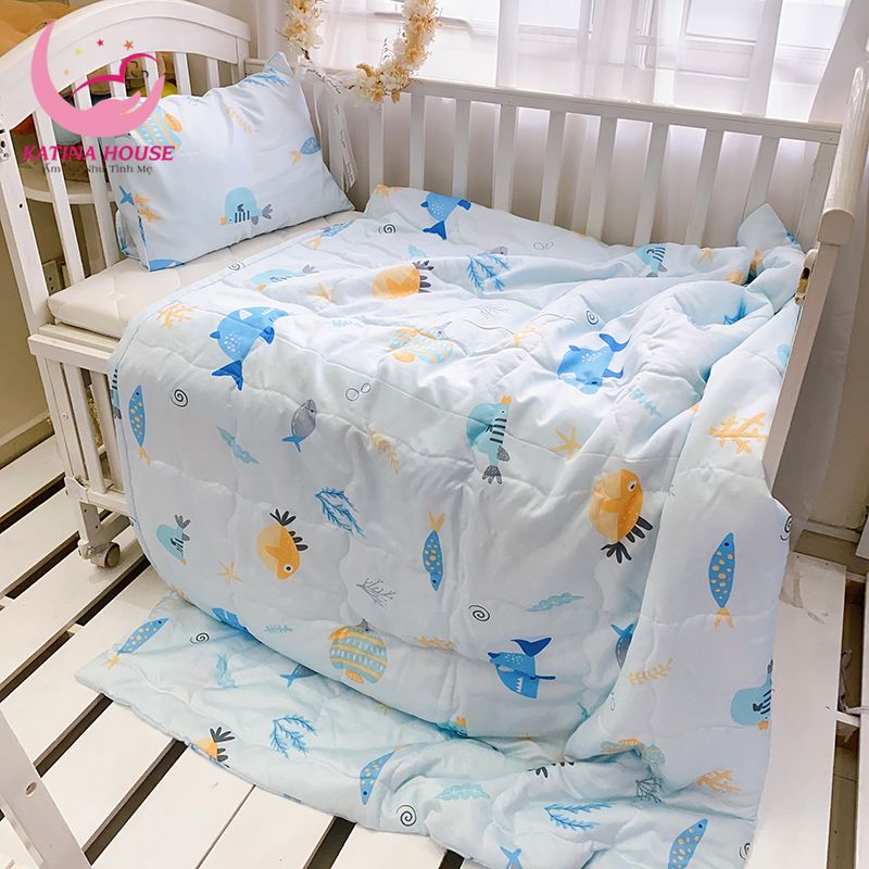 Bộ chăn gối cho bé/ Tencel 40s