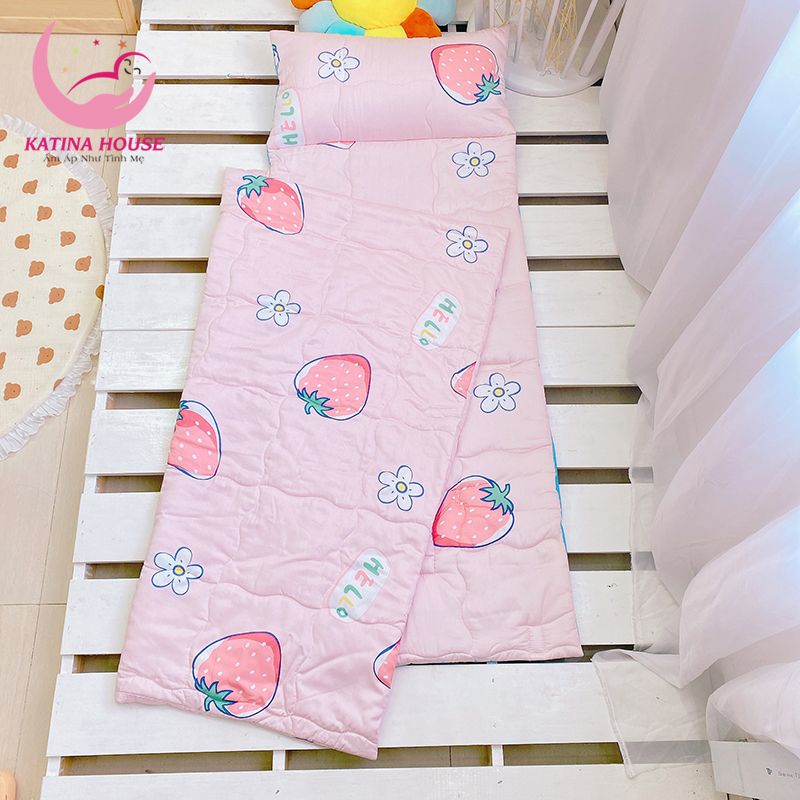 Túi ngủ cho bé đi học mầm non tiểu học/ Tencel 40s