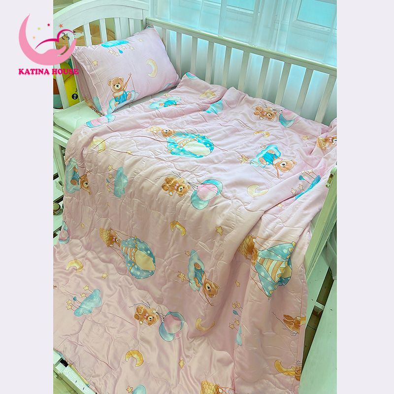 Bộ chăn gối cho bé/ Tencel 40s