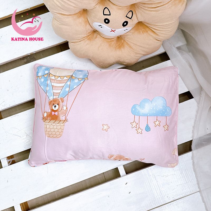 Gối nằm cho bé gòn lông vũ/ Tencel 40s