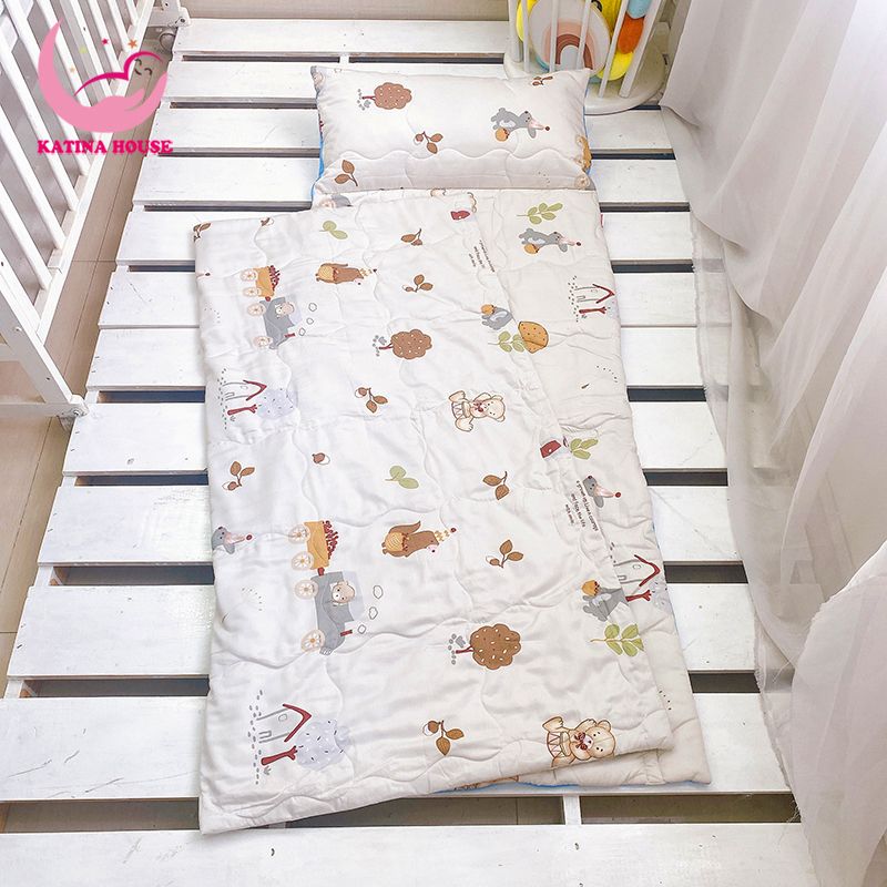 Túi ngủ cho bé đi học mầm non tiểu học/ Tencel 40s