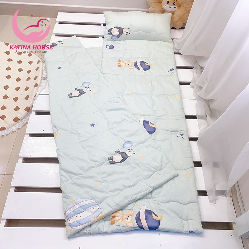 Túi ngủ cho bé đi học mầm non tiểu học/ Tencel 40s