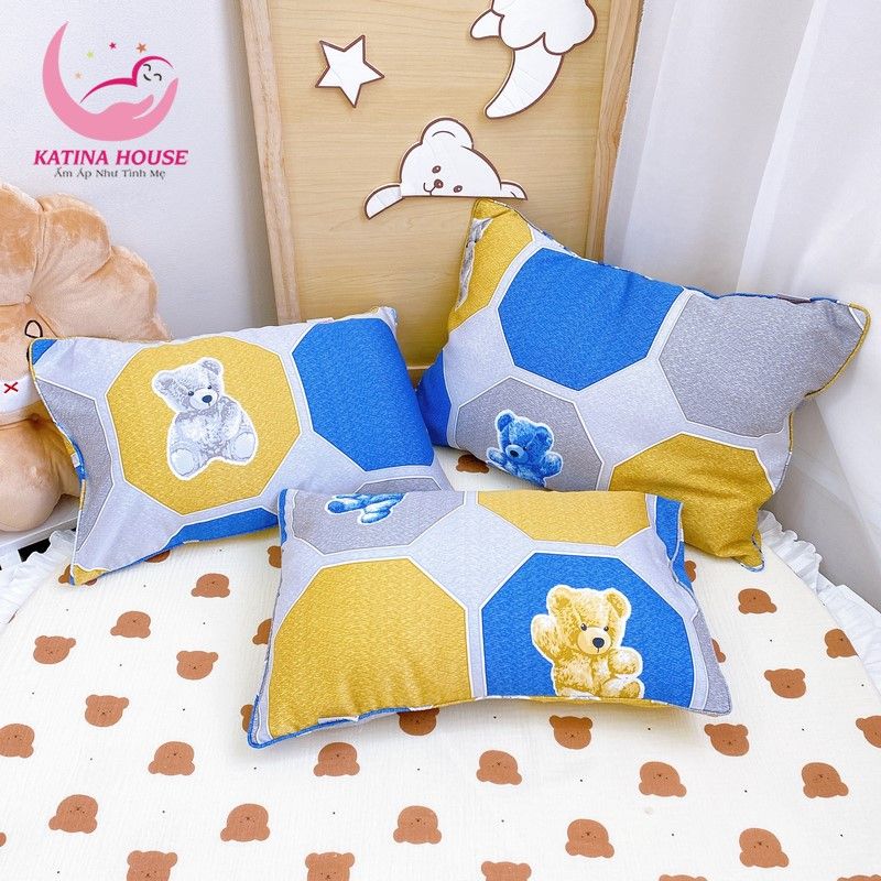 Gối nằm cho bé gòn lông vũ/ Tencel 40s