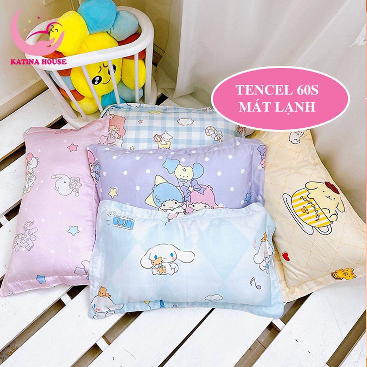 Gối nằm cho bé/ Tencel 60s