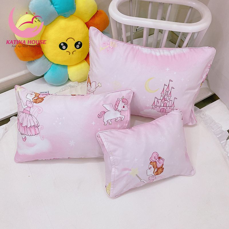 Gối nằm cho bé gòn lông vũ/ Tencel 40s