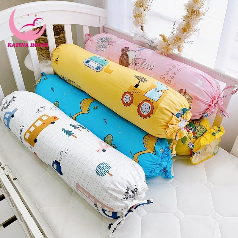 Gối ôm cho bé 70cm/ vải Cotton Satin Hàn Quốc