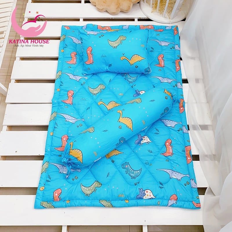 Bộ gối nệm (3 món)/ Vải Cotton Satin Hàn Quốc