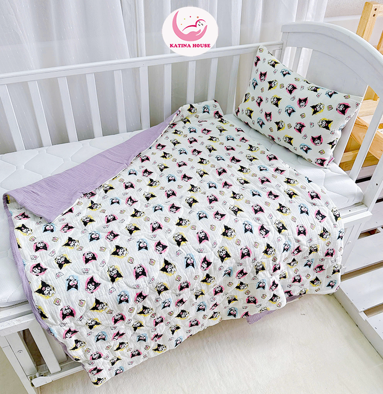 Bộ chăn gối cho bé/ Muslin