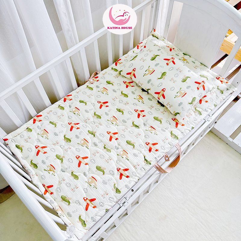 Bộ gối nệm (2 món)/ Muslin