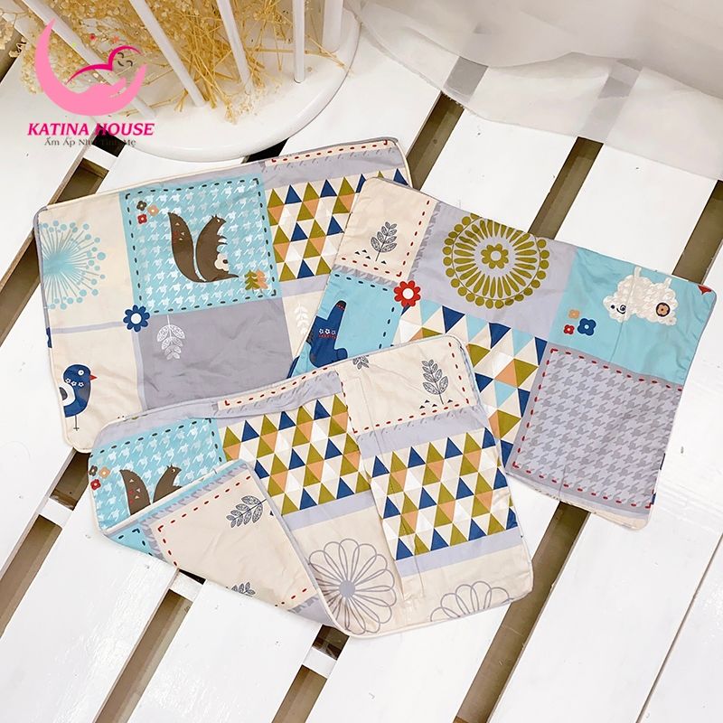 Vỏ áo gối nằm cho bé/ Vải Cotton Satin Hàn Quốc