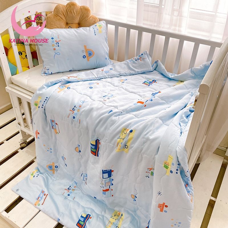 Bộ chăn gối cho bé/ Tencel 40s