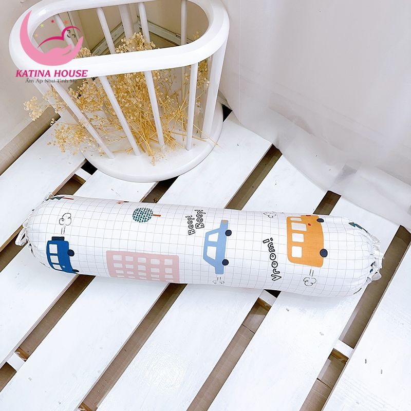 Gối ôm cho bé 70cm/ vải Cotton Satin Hàn Quốc