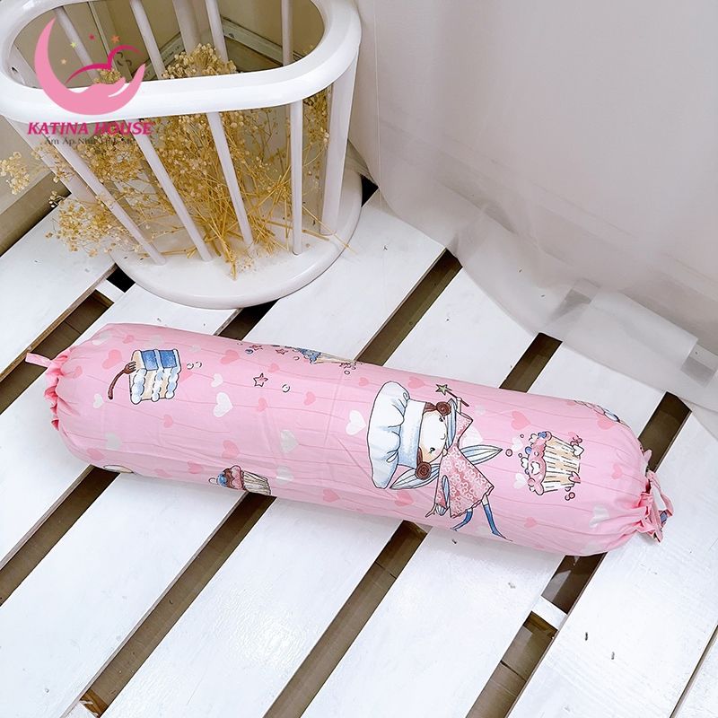 Gối ôm cho bé 70cm/ vải Cotton Satin Hàn Quốc