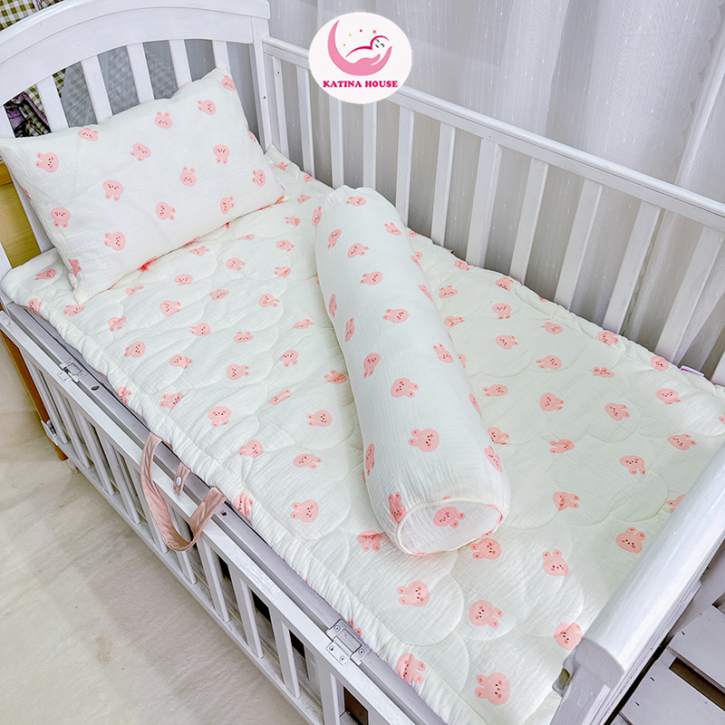 Bộ gối nệm (3 món)/ Muslin