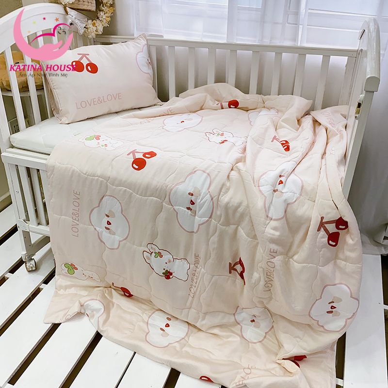 Bộ chăn gối cho bé/ Tencel 40s