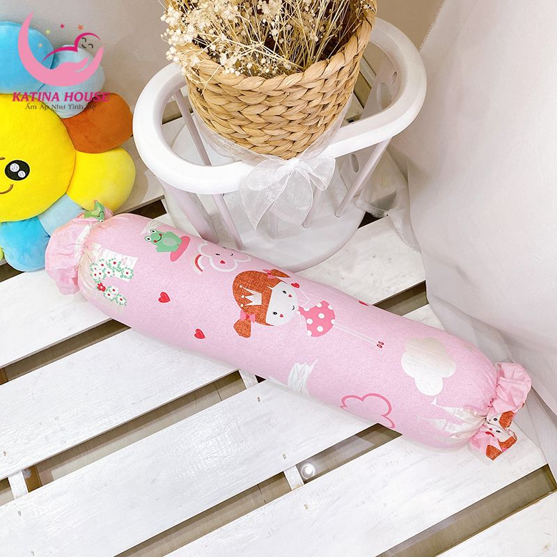Gối ôm cho bé 70cm/ vải Cotton Satin Hàn Quốc
