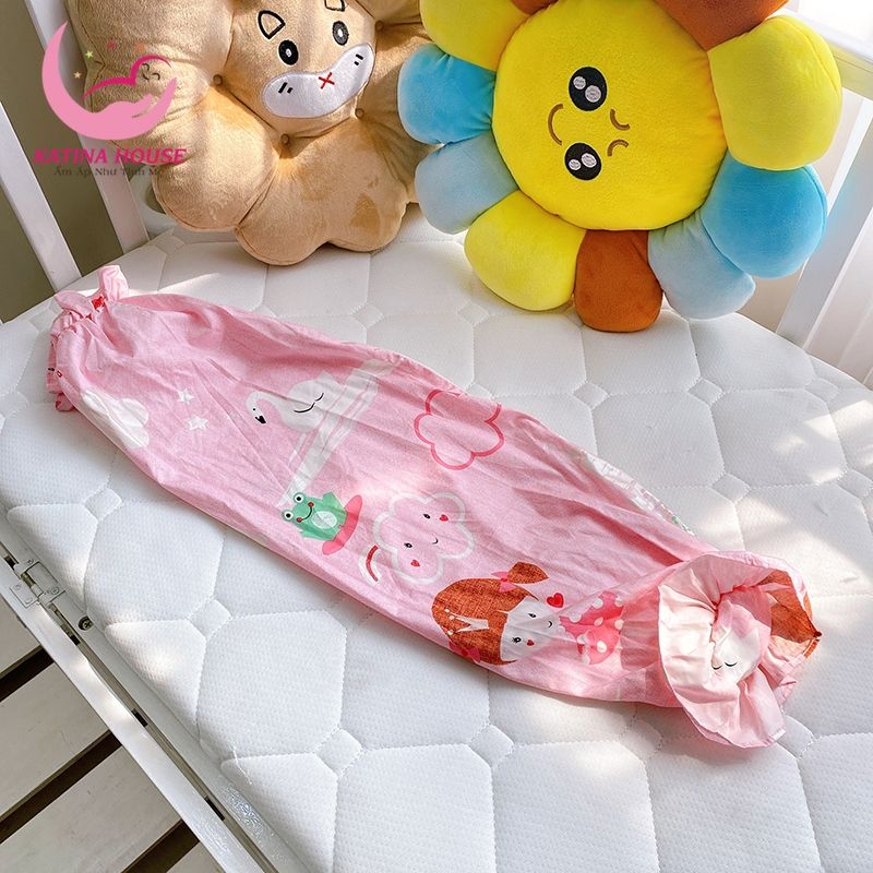 Vỏ áo gối ôm cho bé/ Vải Cotton Satin Hàn Quốc