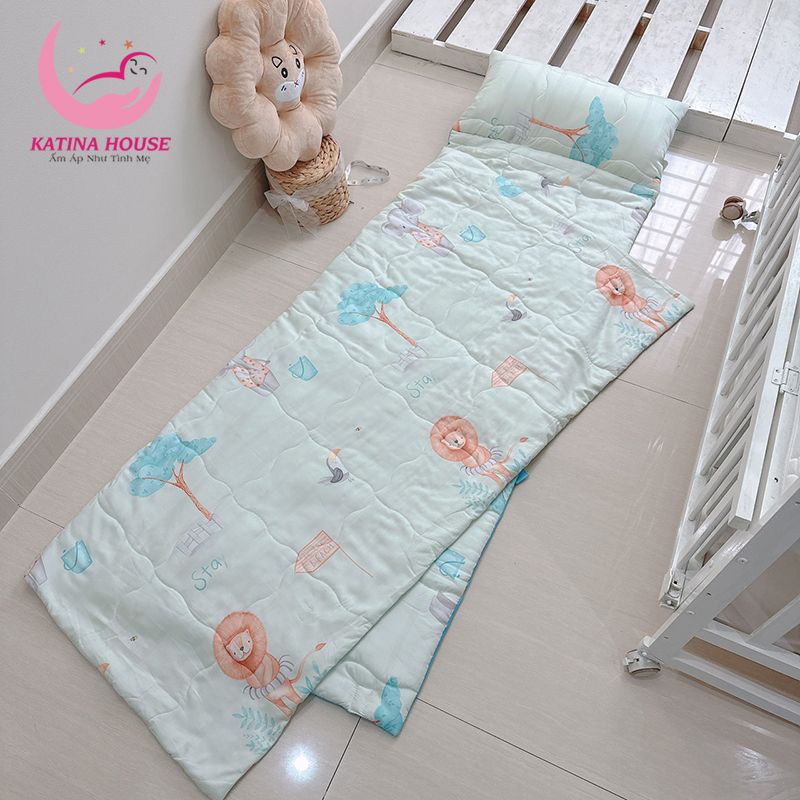 Túi ngủ cho bé đi học mầm non tiểu học/ Tencel 40s